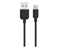 USAMS Kabel U-Turn microUSB 1m czarny MICUSBXD01 - 1569117 - zdjęcie 1